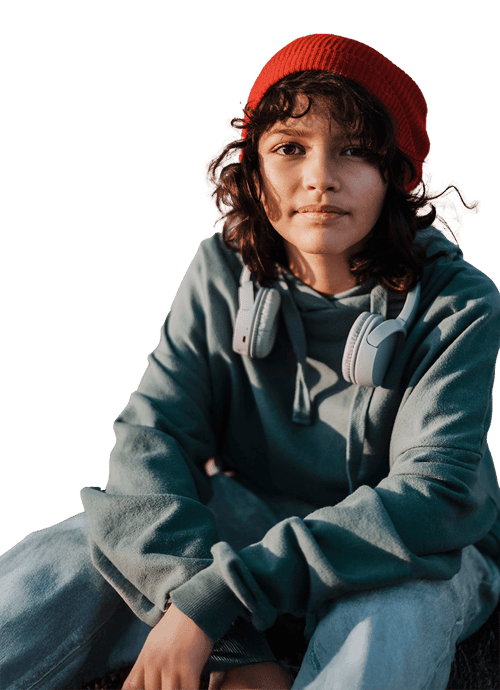 front-view-teenager-with-headphones